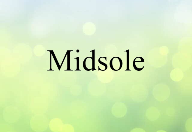 Midsole (noun) Definition, Meaning & Examples