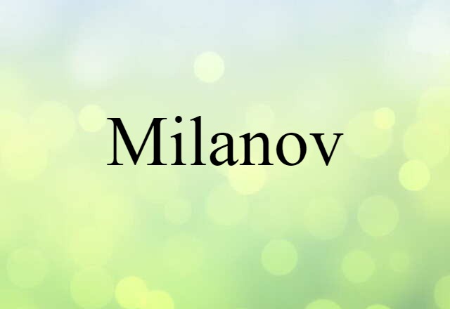 Milanov