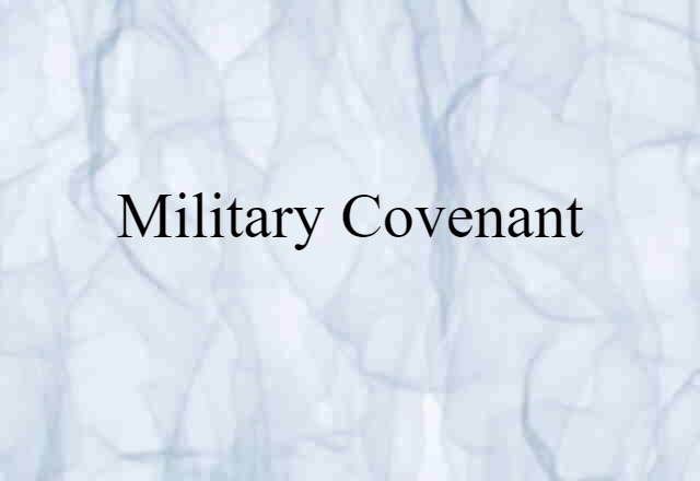 military covenant