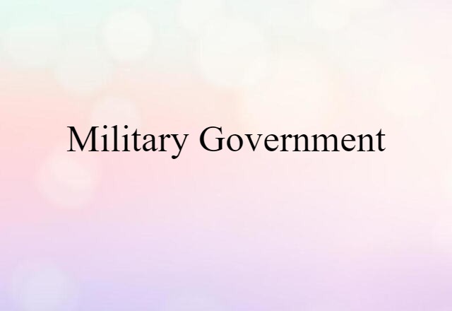 military government