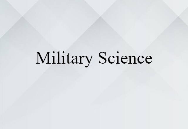 military science