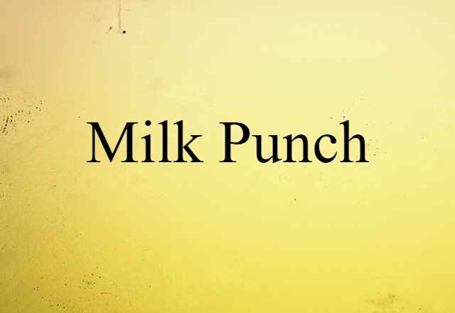 milk punch