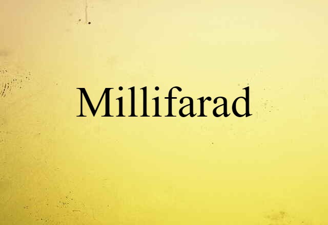 millifarad