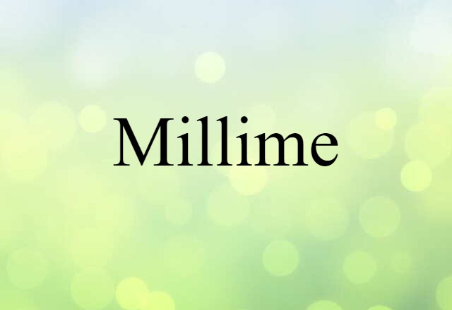 millime