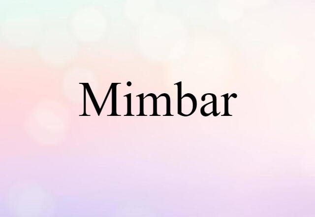 mimbar