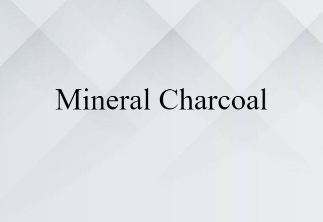 mineral charcoal