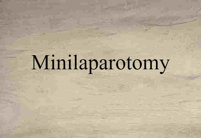 minilaparotomy