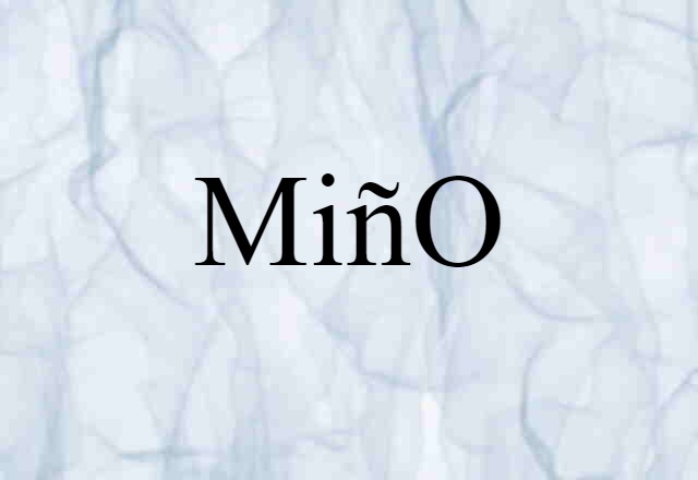 Miño (noun) Definition, Meaning & Examples