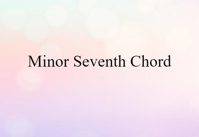 minor seventh chord