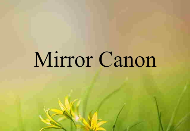 mirror canon