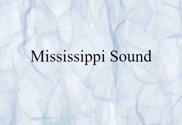 Mississippi Sound