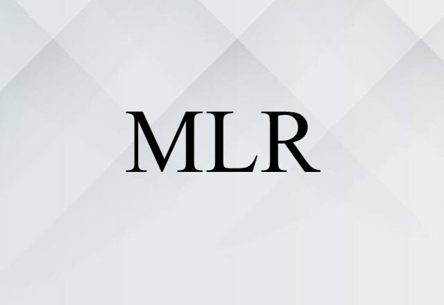 MLR