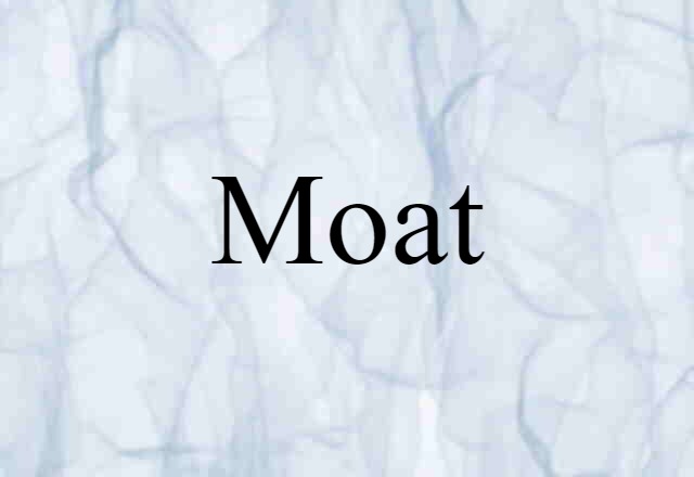 Moat (noun) Definition, Meaning & Examples