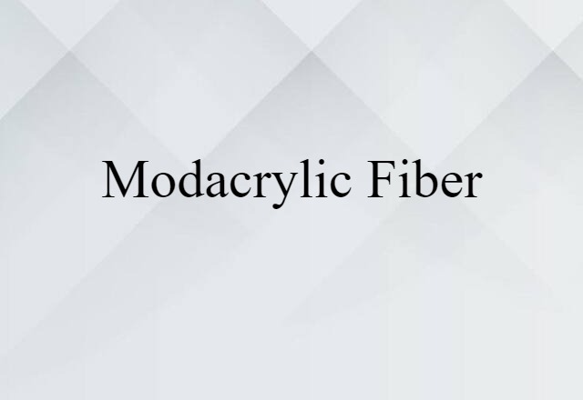 modacrylic fiber