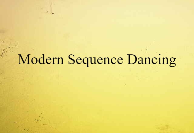 modern sequence dancing