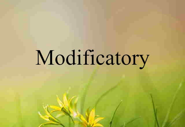 modificatory