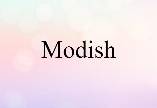 Modish (noun) Definition, Meaning & Examples