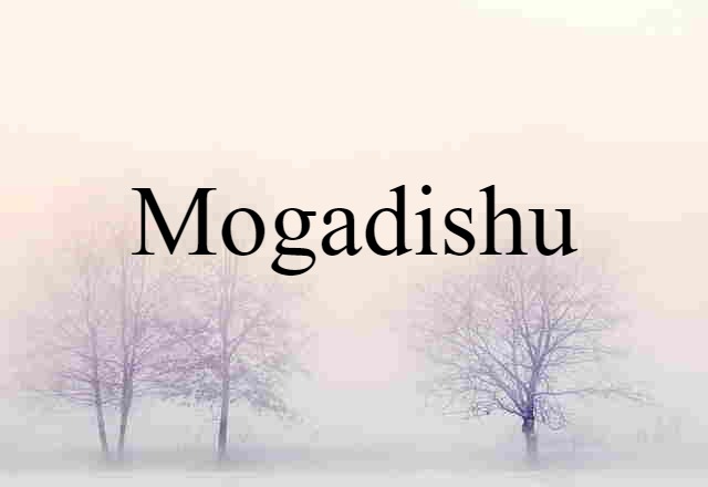 Mogadishu (noun) Definition, Meaning & Examples