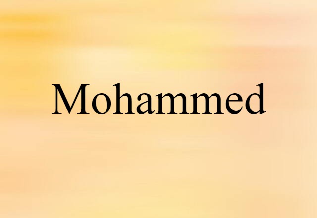 Mohammed