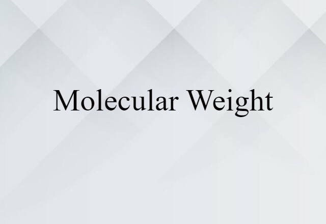 molecular weight