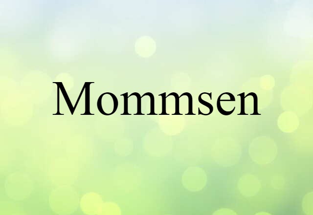 Mommsen