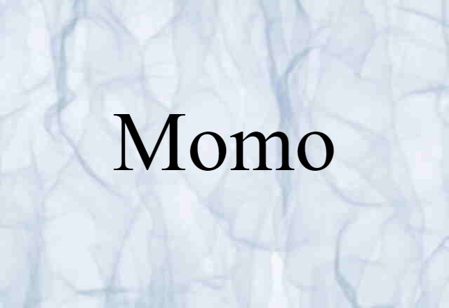 Momo (noun) Definition, Meaning & Examples