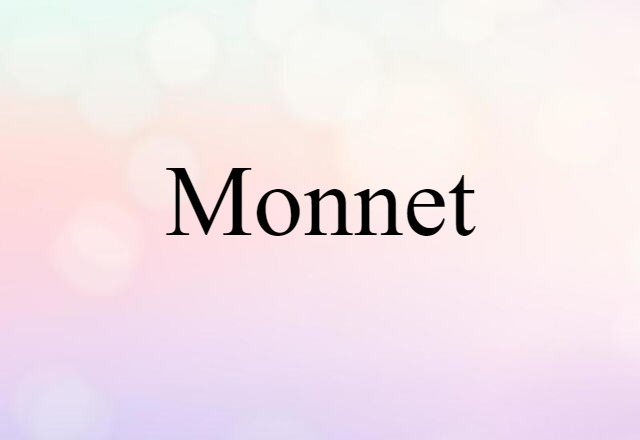 Monnet (noun) Definition, Meaning & Examples