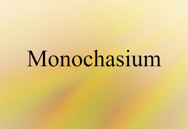 Monochasium (noun) Definition, Meaning & Examples