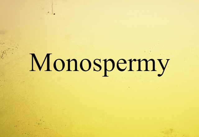 monospermy