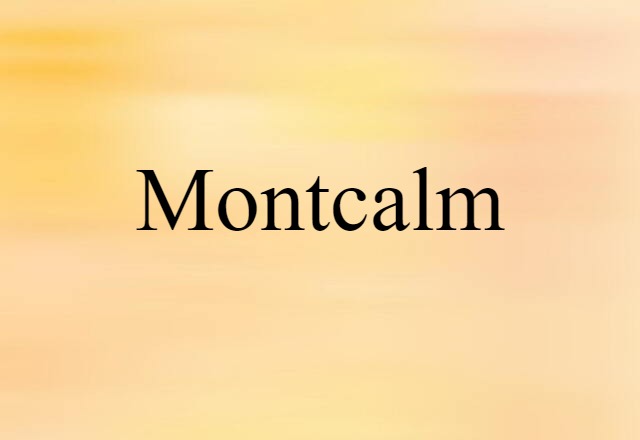 Montcalm