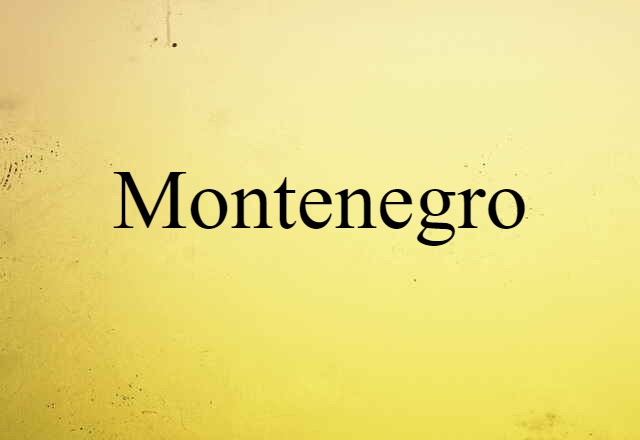 Montenegro (noun) Definition, Meaning & Examples