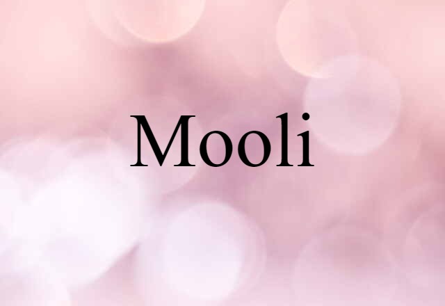 mooli