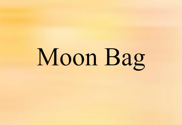 Moon Bag (noun) Definition, Meaning & Examples