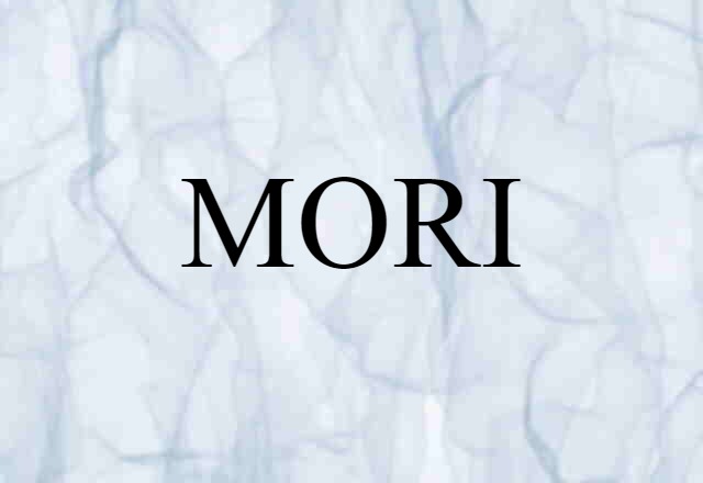 MORI (noun) Definition, Meaning & Examples