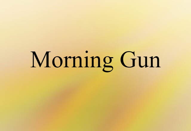 morning gun