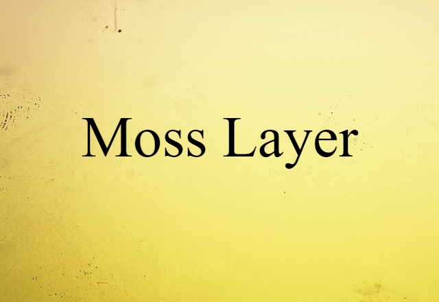 Moss Layer (noun) Definition, Meaning & Examples