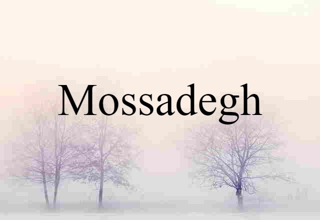 Mossadegh