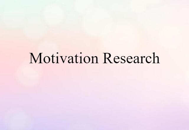 motivation research