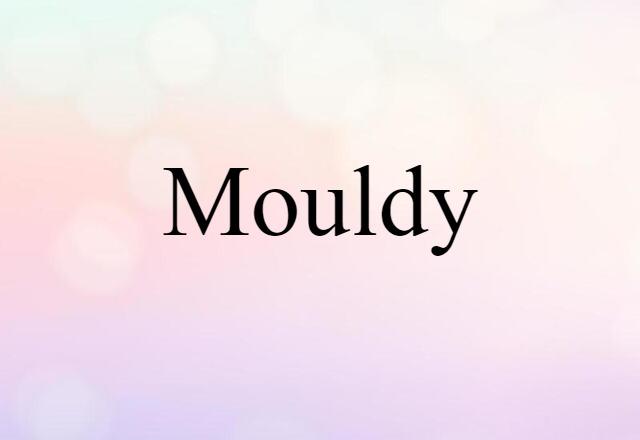 Mouldy (noun) Definition, Meaning & Examples