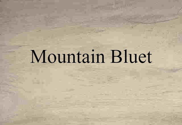 mountain bluet