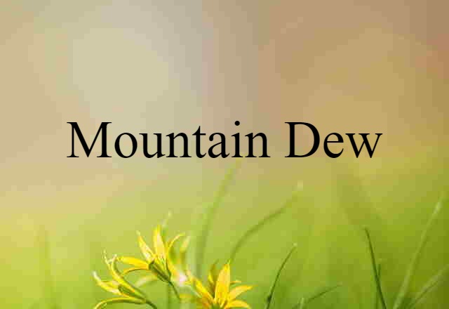 Mountain Dew (noun) Definition, Meaning & Examples