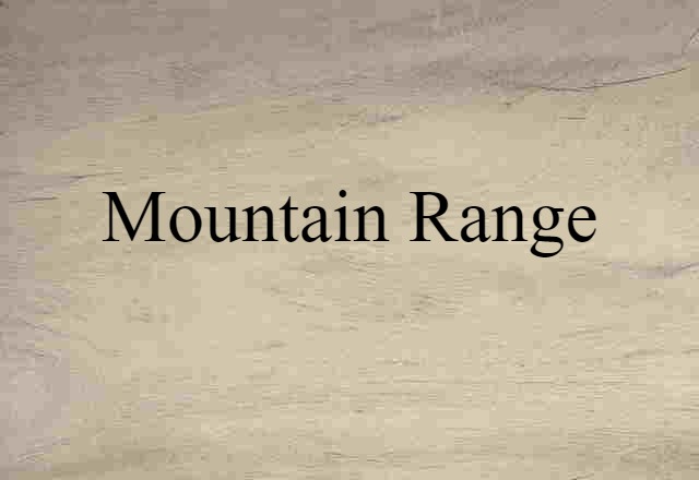 mountain range