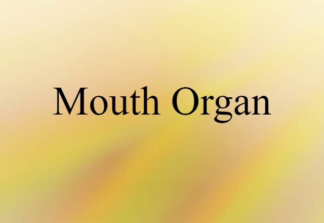 Mouth Organ (noun) Definition, Meaning & Examples