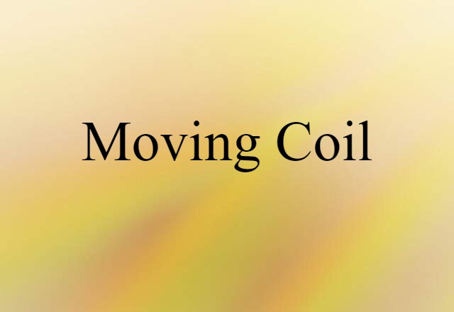 moving coil