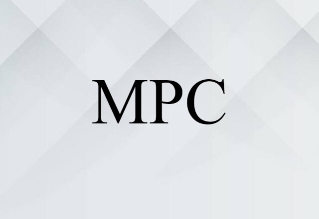 MPC (noun) Definition, Meaning & Examples