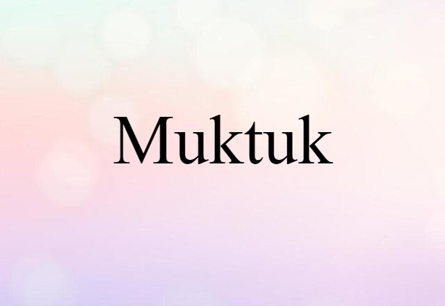 muktuk