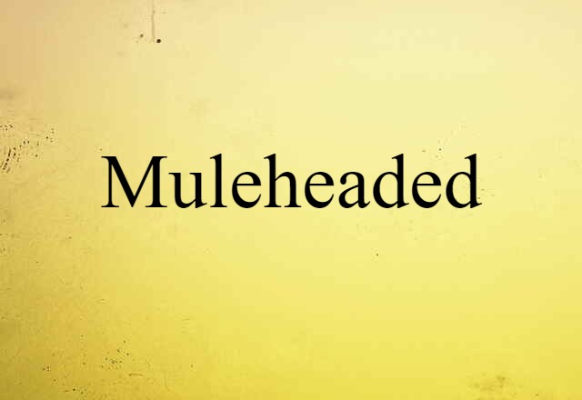 muleheaded