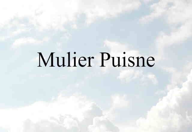 mulier puisne