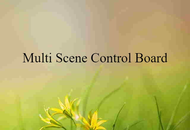 multi-scene control board