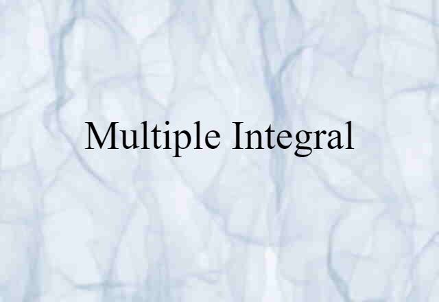 multiple integral